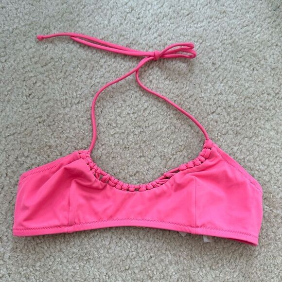 Victoria’s Secret pink tie front bikini top - Picture 1 of 5